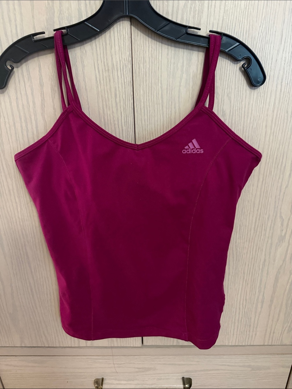 adidas Women's Deep Magenta Double-Strap Athletic Camisole 4 for 27$